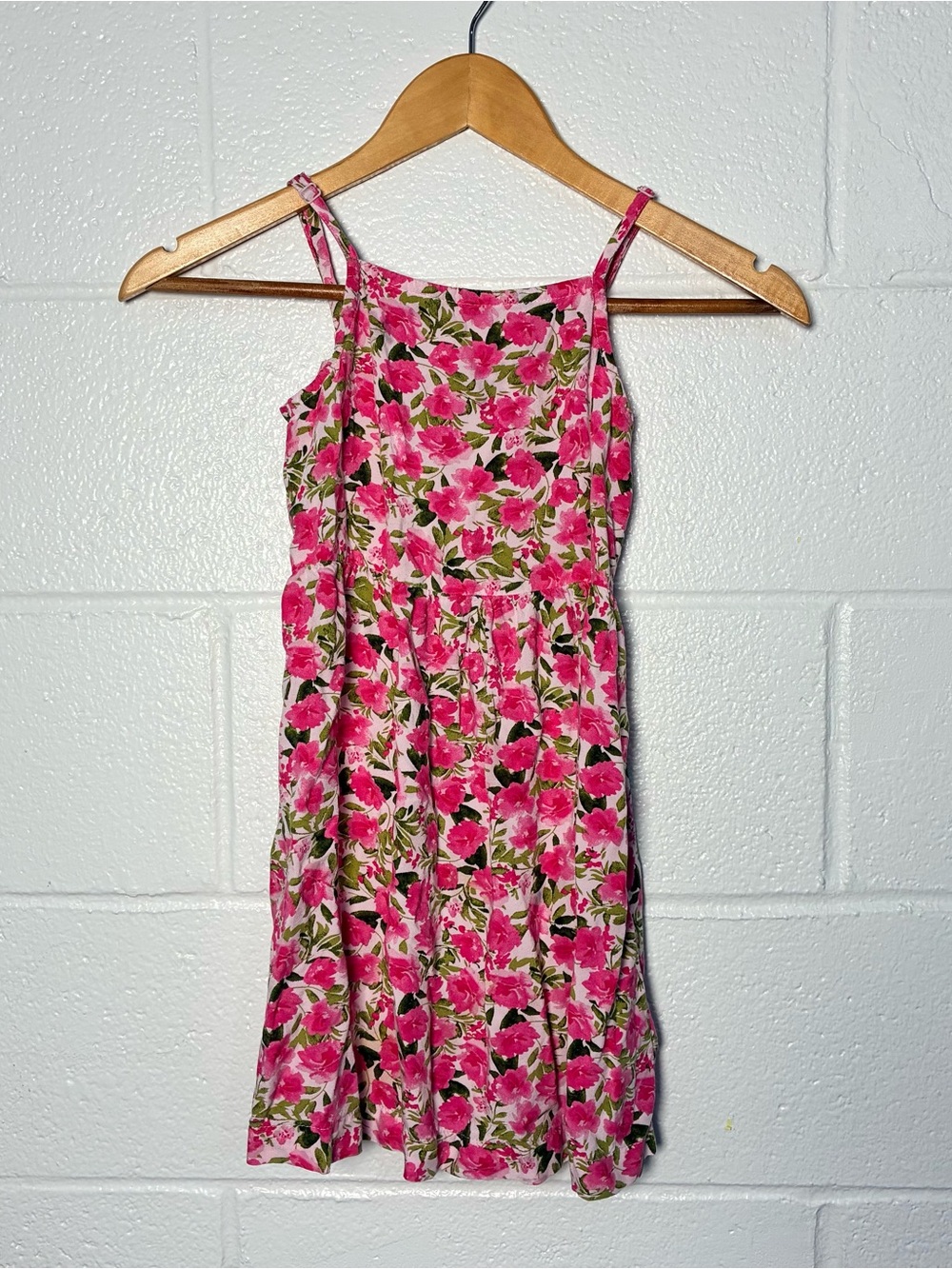 Old Navy Pink Floral Sundress for Girls 8